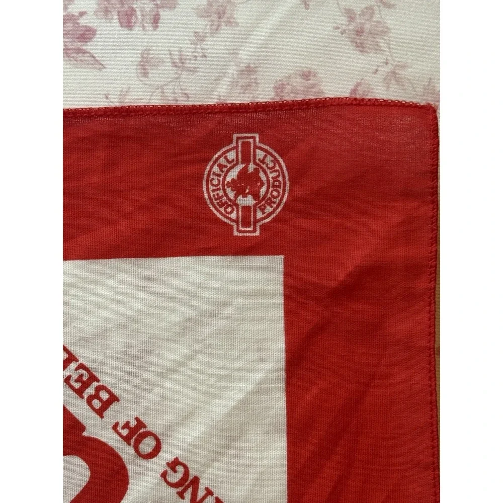 Vintage 90's Budweiser King of Beers Bandana Scarf 21x22 USA
